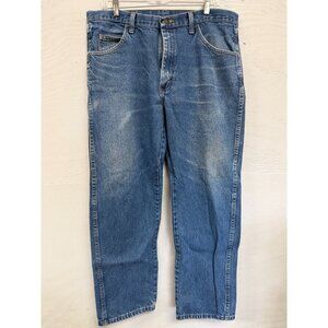 Rustler 36x30 Mens Blue Jeans Relaxed‎ Straight Leg